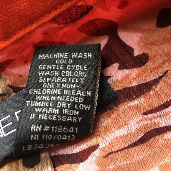 Lane Bryant Orange Jacket wh Gold Button Trim Long Sleeve sz 16 - Picture 7 of 7